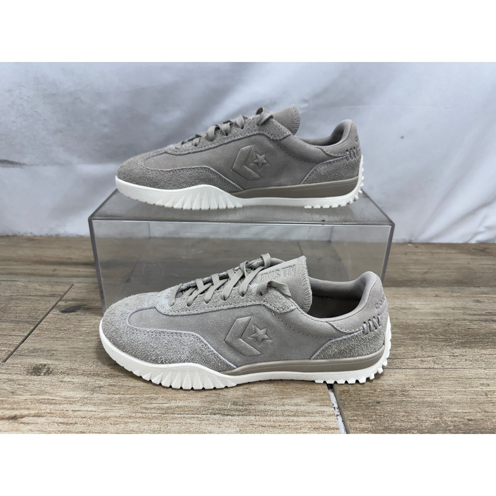 Converse Run Star Trainer OX Papyrus Egret Suede Sneakers A13058C Womens 6.5‎ - Picture 2 of 8